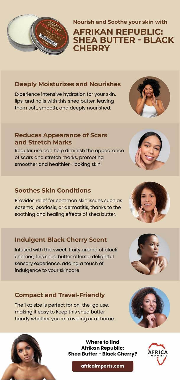 Afrikan Republic: Shea Butter - Black Cherry: 1 oz.