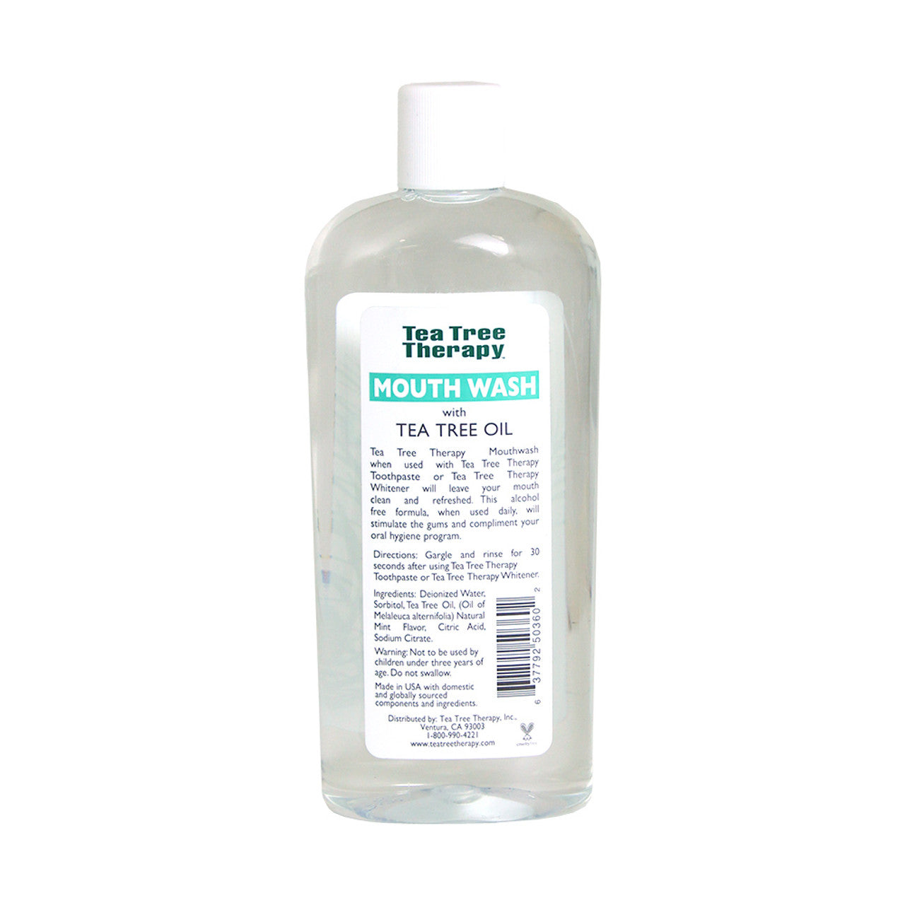 Natural Tea Tree Mouthwash - 12 oz.